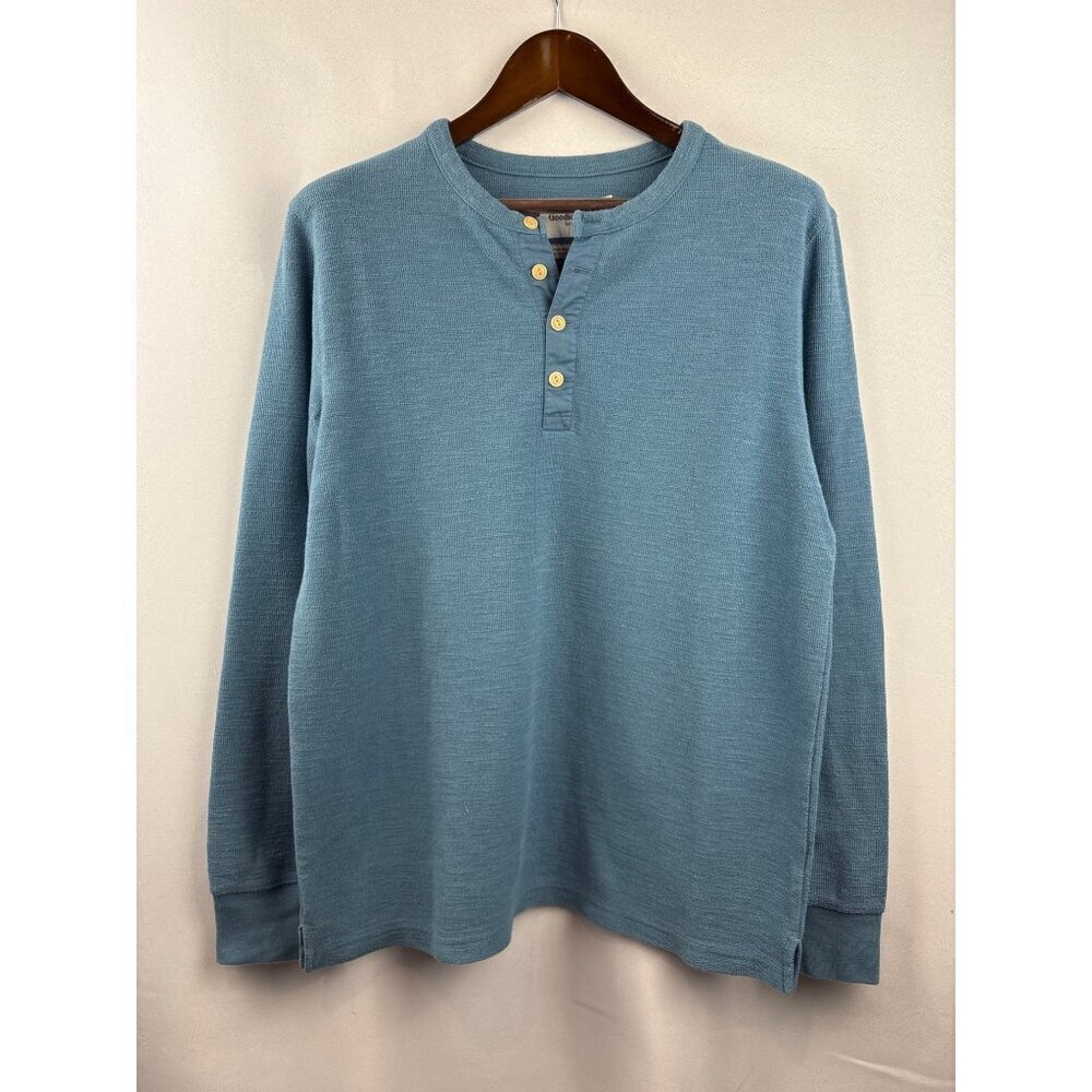 Men’s Goodfellow Large Blue Long Sleeve 3/4 Button Shirt
